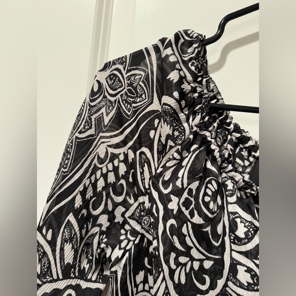 White House Black Market Monochrome Paisley Dress - Picture 7 of 11